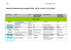 Dissemination form CORE 2011_2014