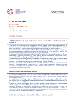 informativa n. 18 - Ordine dei Dottori Commercialisti della provincia