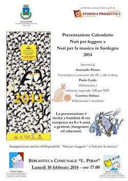 Calendario NPL.pub - Sardegna Biblioteche