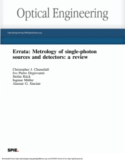 Download the PDF - Optical Engineering