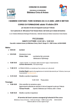 I bambini contano fare scienza da 0 a 6 anni. Libri e metodi