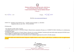 I appello sessione autunnale 2014-2015
