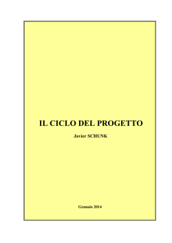 IL CICLO DEL PROGETTO