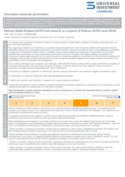 Informazioni chiave per gli investitori Platinum Global Dividend