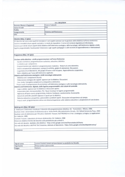 Programma - Università degli Studi del Molise