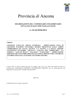 n. 143 del 05/06/2014 - Provincia di Ancona