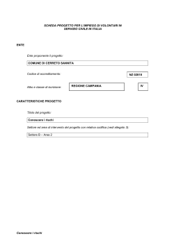 conoscere i rischi - Comune di Cerreto Sannita