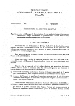Delibera ammissione candidati e nomina