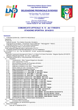 Com.N13 - F.I.G.C. Veneto