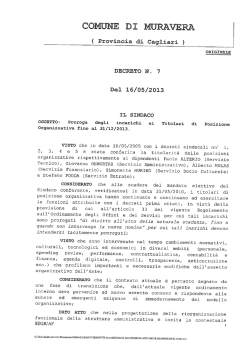decreto n 7 - 2013 proroga incarichi ai titolari di posizione