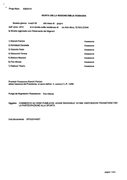 Delibera Giunta Regionale n. 826 del 09/06/2014