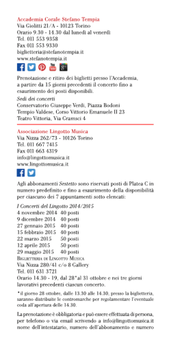 Info - Citt&agrave; di Torino