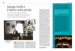 Giorgio Orelli e il lavoro sulla parola