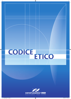 Codice etico - Sanofi Pasteur MSD