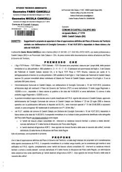16. NICOLA CANCELLI 13527 - Comune di Castelli Calepio