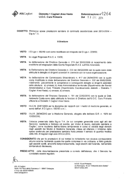 Determina n. 1264 del 13/10/2014