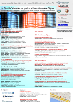 Locandina evento 18/06/2014 - Ordine dei Dottori Commercialisti di