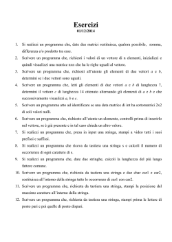 Esercizi