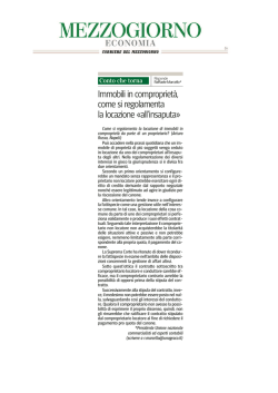 Immobili in comproprietà, come si regolamenta