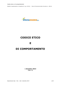 CODICE ETICO - Spezia Risorse spa