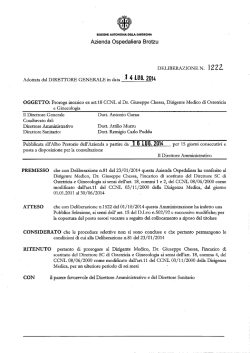 Deliberazione n.1222 del 14/07/2014