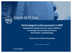 B2B integration - Snam Rete Gas
