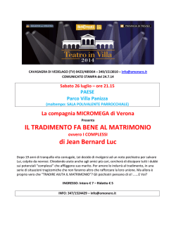 IL TRADIMENTO FA BENE AL MATRIMONIO di Jean Bernard Luc