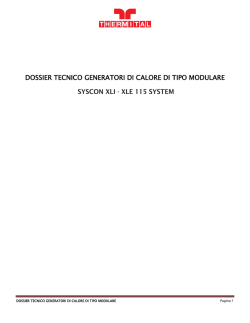 Dossier tecnico con certificati