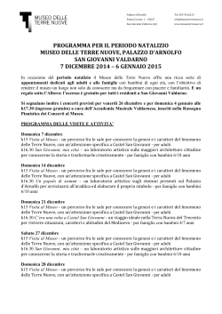 MTN Natale 2014 - Pro Loco San Giovanni Valdarno