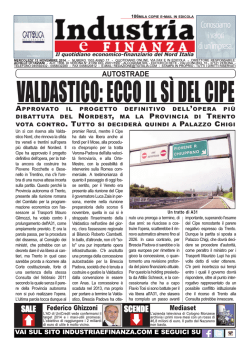 Industria e finanza 12 novembre 2014