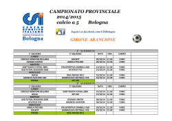 campionato provinciale maschile 2014-2015 andata