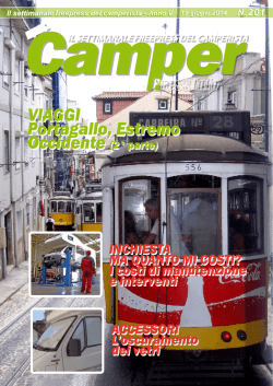 Il settimanale freepress del camperista - Anno V Il