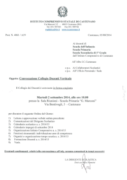 ISTITUTO COMPRENSIVO STATALE DI CASTENASO
