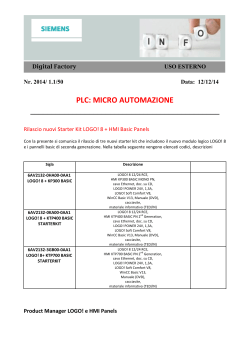 plc: micro automazione