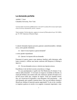 Domanda perfetta (AARA)