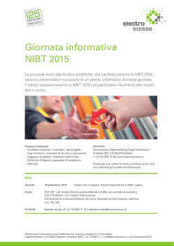 Giornata informativa NIBT 2015