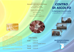 Brochure di presentazione del Centro "Maranto"