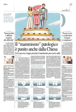 Il &ldquo;mammismo&rdquo; patologico &egrave; punito anche dalla Chiesa