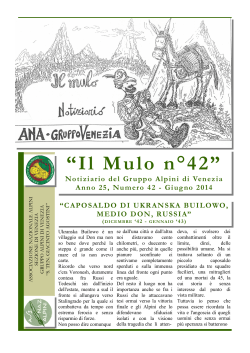 “Il Mulo n°42” - Alpini a Venezia