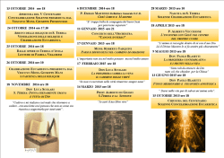 15 OTTOBRE 2014 ore 18