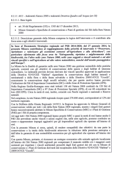 Indennit&agrave; Natura 2000 e indennit&agrave; Direttiva Quadro sull