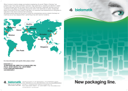 New packaging line. - Bielomatik Packaging