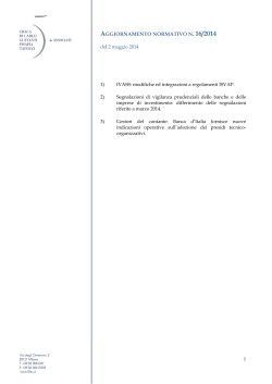 aggiornamento normativo n 16-2014