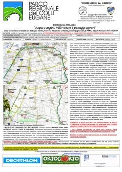 Domenica 13 Aprile 2014 - Escursionisti Battaglia Terme