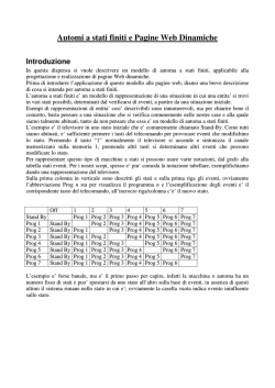 Dispensa sugli automi a stati finiti e Pagine Web
