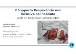 Il Supporto Respiratorio non Invasivo nel neonato
