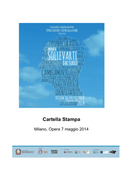 Cartella Stampa - Fondazione Milano