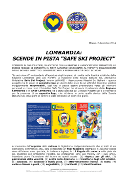 safe ski project - Gmcomunicazione