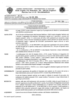 Deliberazione n. 603 del 18.06.2014