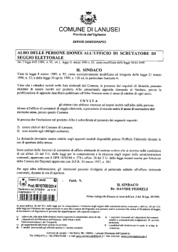 Documento acquisito mediante Sistema Com.Net